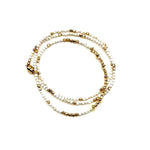 Triple Wrap Bracelet/ Necklace White