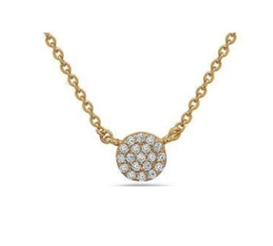 Small Crystal Pave Necklace - Accent's Novato