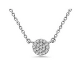 Small Crystal Pave Necklace - Accent's Novato