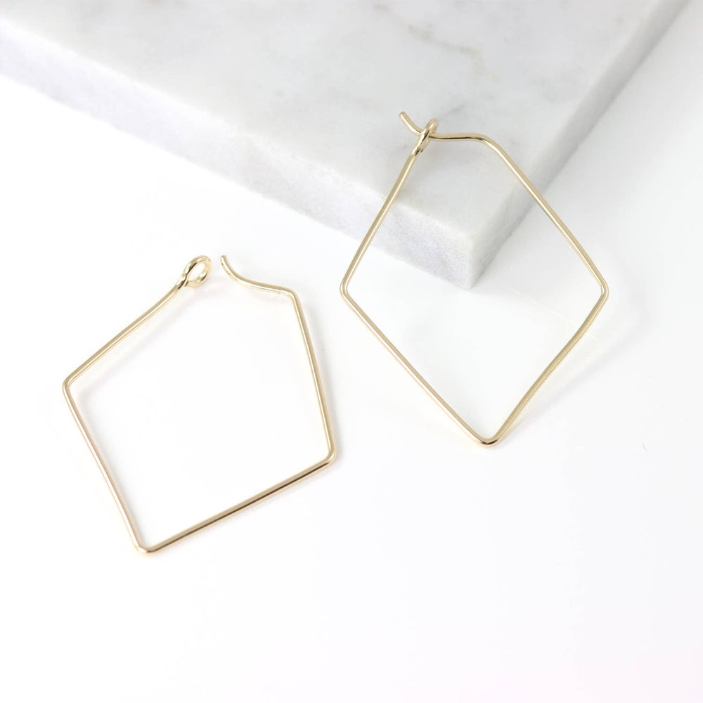 Diamond Hoop Earrings