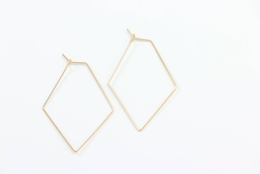 Diamond Hoop Earrings