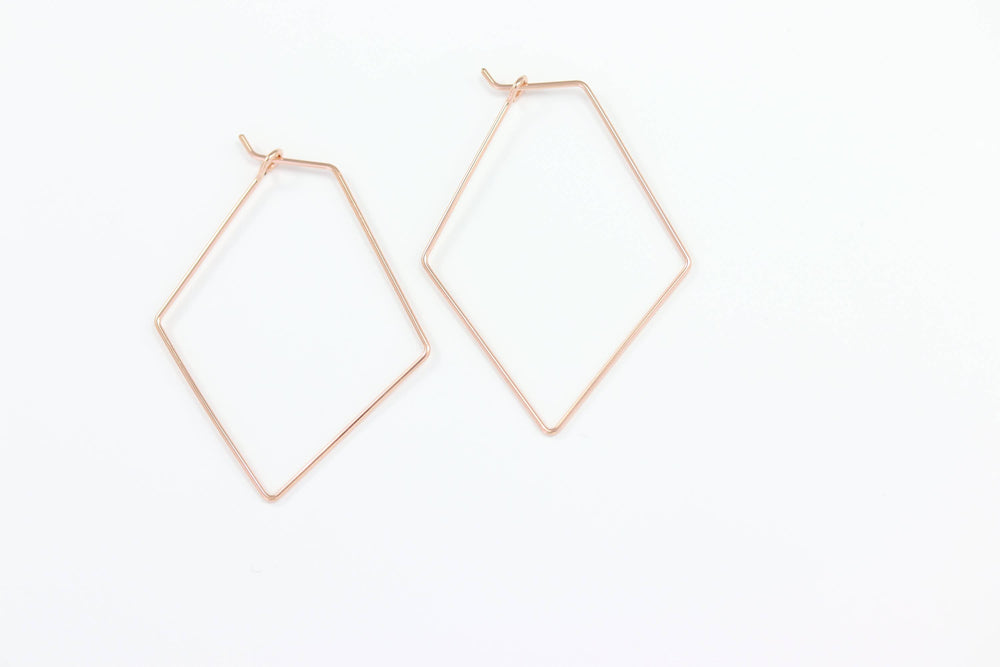 Diamond Hoop Earrings