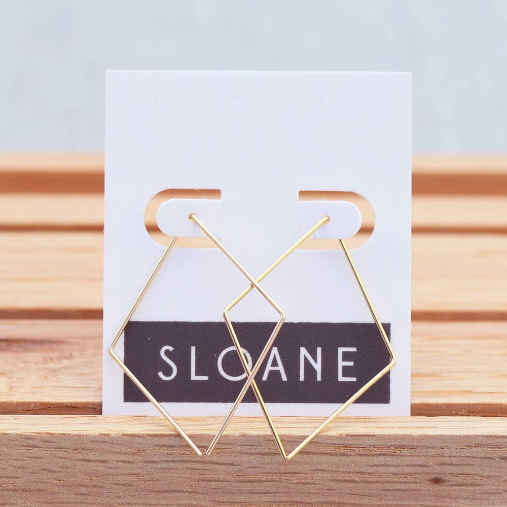 Diamond Hoop Earrings