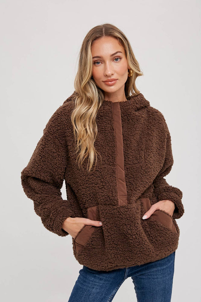 Sherpa Hoodie Pullover Coco