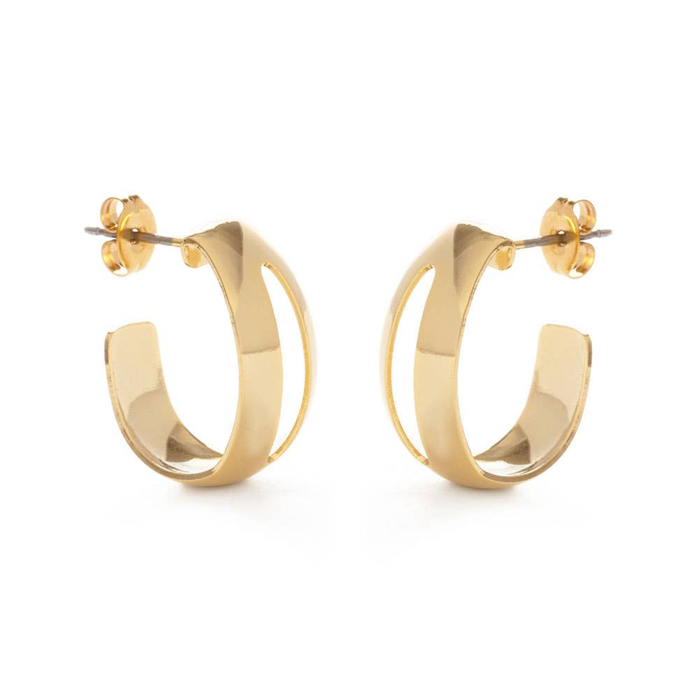 Vintage Style Cut-Out Hoop Earrings