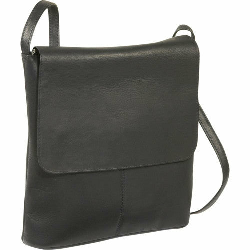 Leather Flap Crossbody Bag