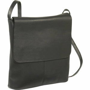 Leather Flap Crossbody Bag