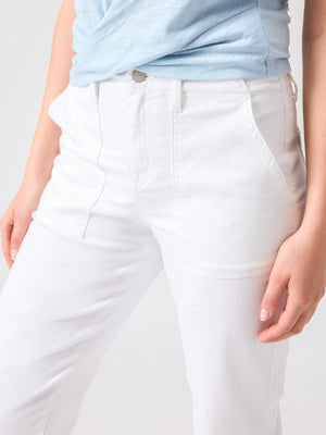 Vacation Crop Pant. White