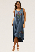 Devan Embroidered  Knit Dress