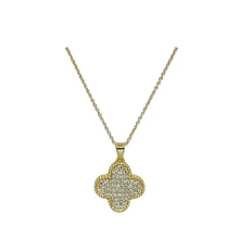 Pave Clover Necklace