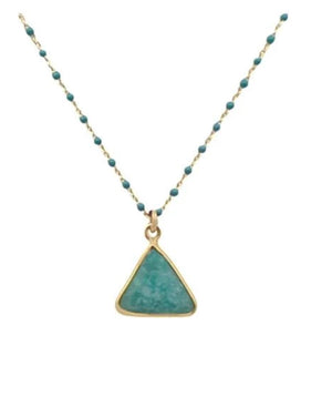 Triangle  Stone Necklace