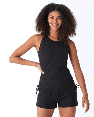 Eliza Luxe Jersey Cinched Tank