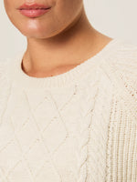 Cable Popover Cotton Sweater