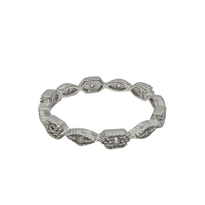 CZ Stacking Rings