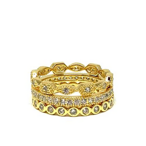 CZ Stacking Rings
