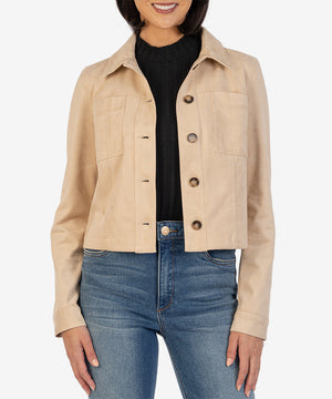 
            
                Load image into Gallery viewer, Matilda Faux Suede Jacket
            
        