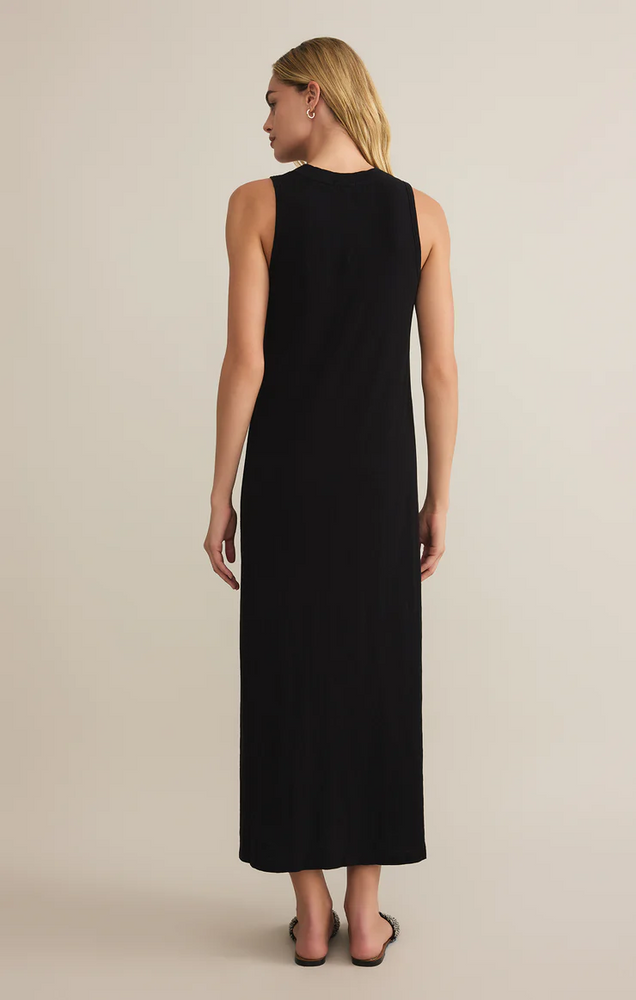 Coastline Midi Dress Black