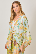 Mixed Print Kimono