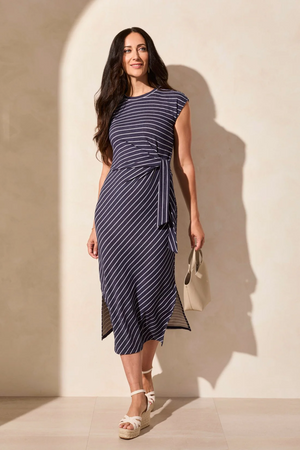 Short Sleeve Striped Dress