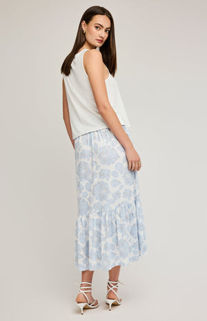 Elaine Print Tiered Skirt