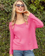 Blossom Embroidered Sweater
