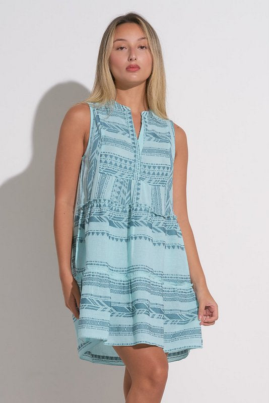 Venus Sleeveless Print dress