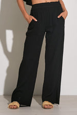 Smocked Waist Gauze Pants