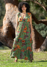 Posey Print Boho Dress