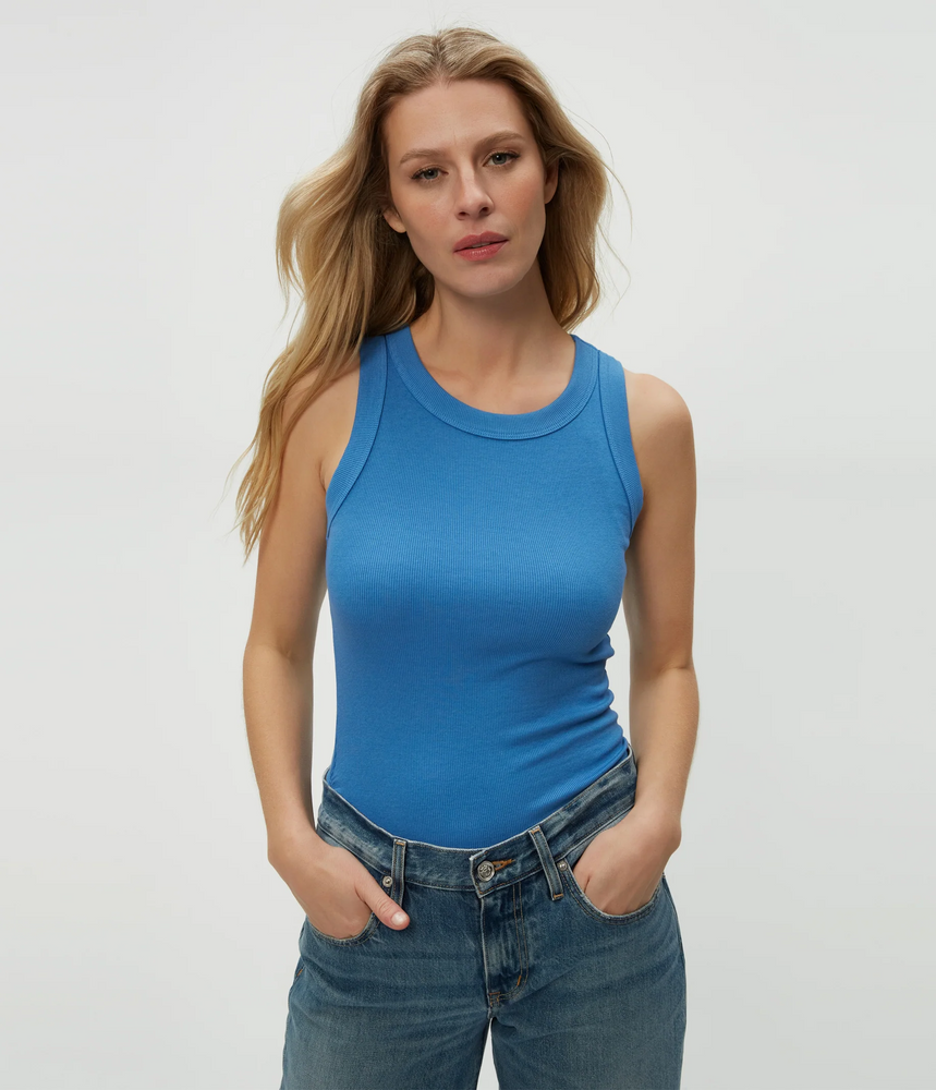 Blanche V Neck Ribbed Tank