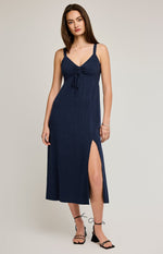 Cairo Linen Blend Midi Dress