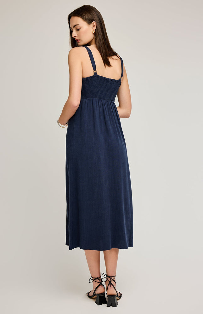 Cairo Linen Blend Midi Dress