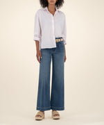 Meg wide Leg with Patch Pockets Loyalty Wash