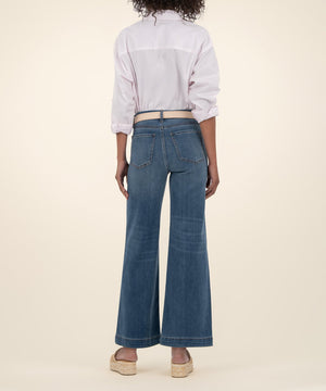 Meg wide Leg with Patch Pockets Loyalty Wash
