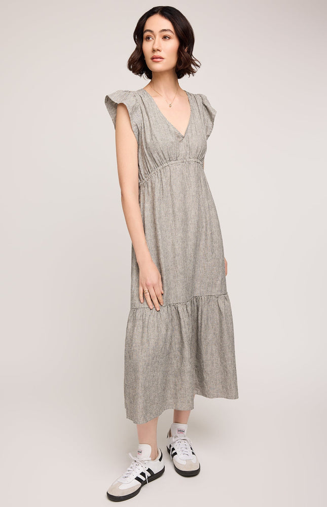 Eris Stripe Midi Dress