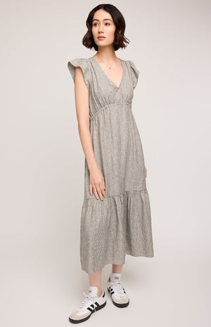Eris Stripe Midi Dress