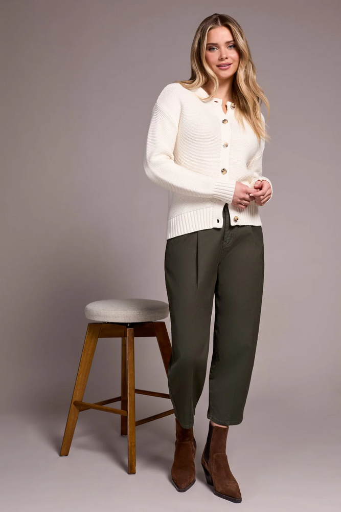 Cotton Button Front Cardigan