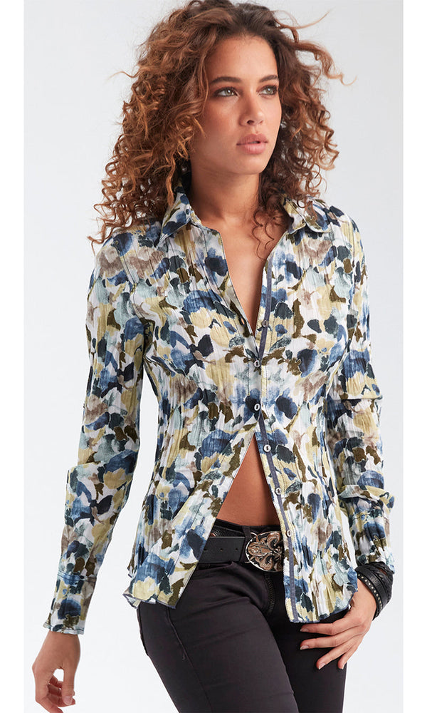 Camden Floral Print Button Down Shirt