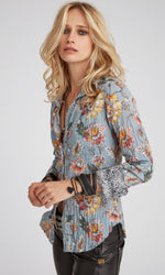 Malaysia Haze  Print Button Down Shirt