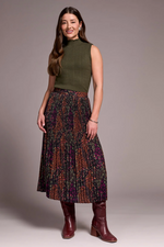 Print Plisse Skirt