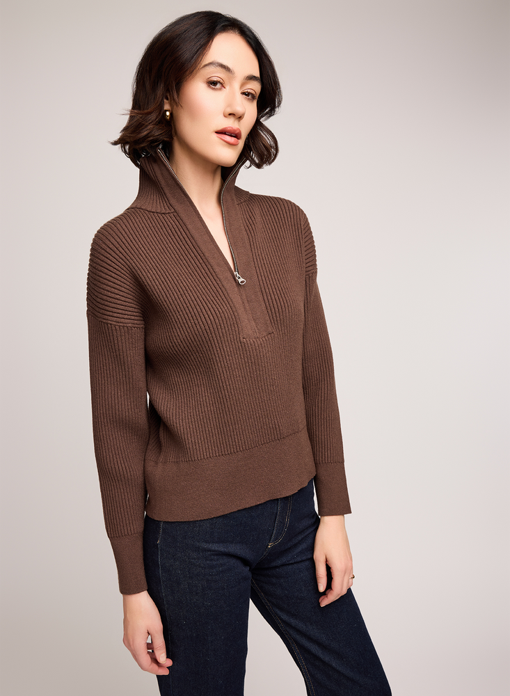Hope Zip front Sweater