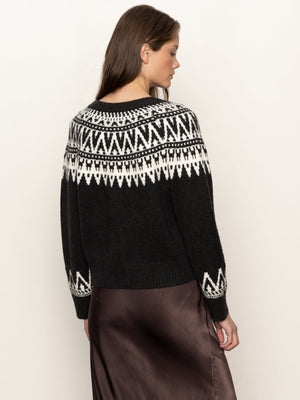Fairisle Crew Neck Cardigan