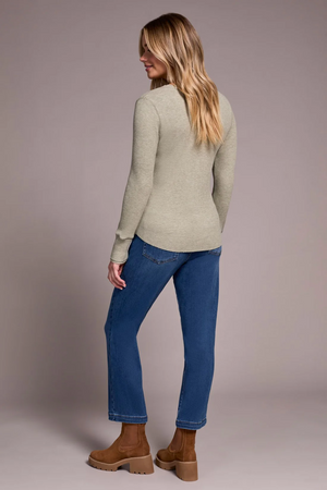 Waffle Knit Henley Top