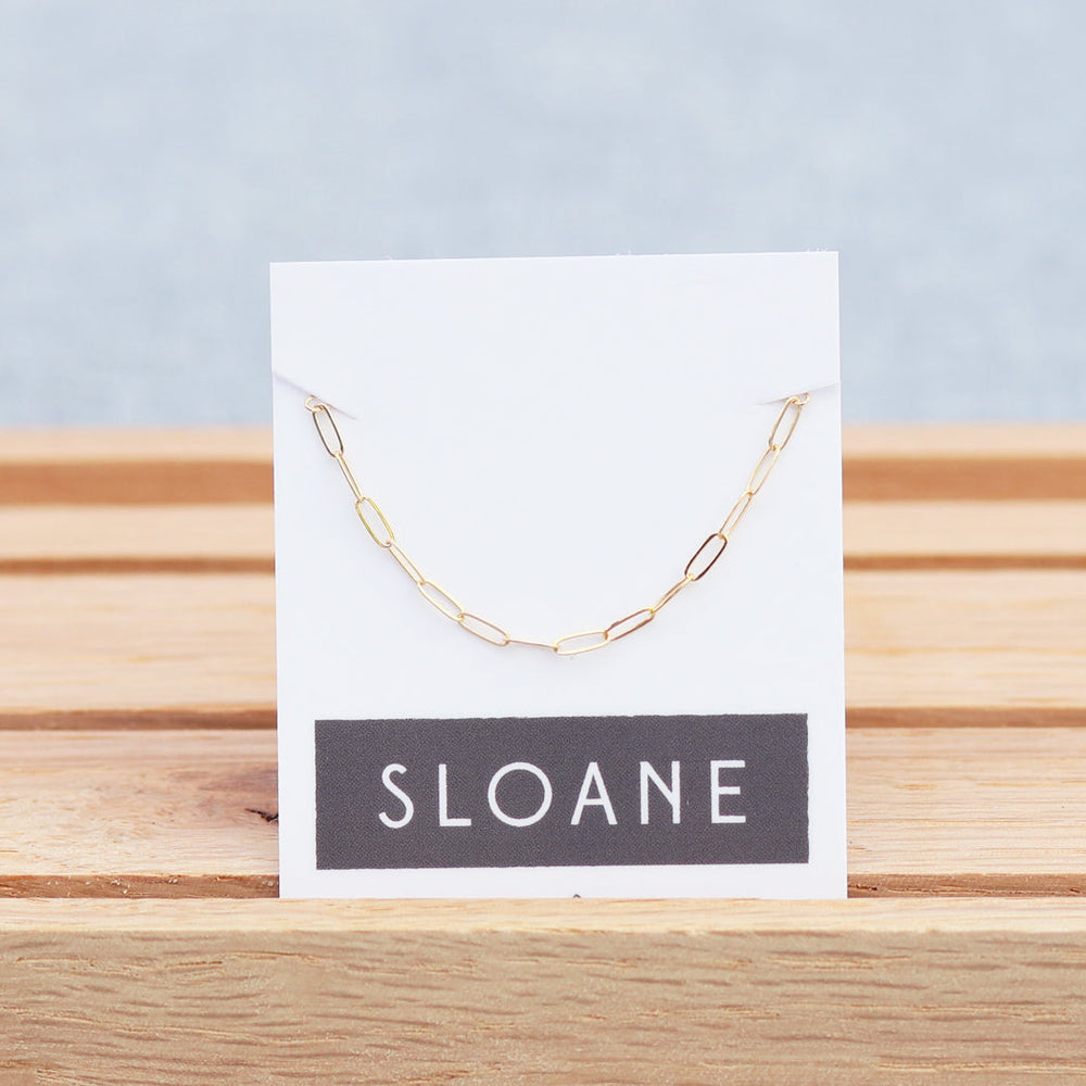 Dainty Paperclip Necklace