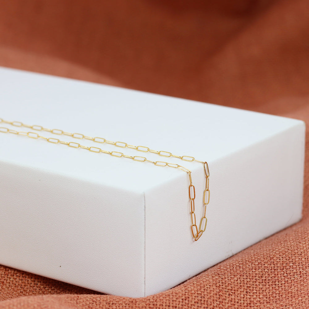 Dainty Paperclip Necklace