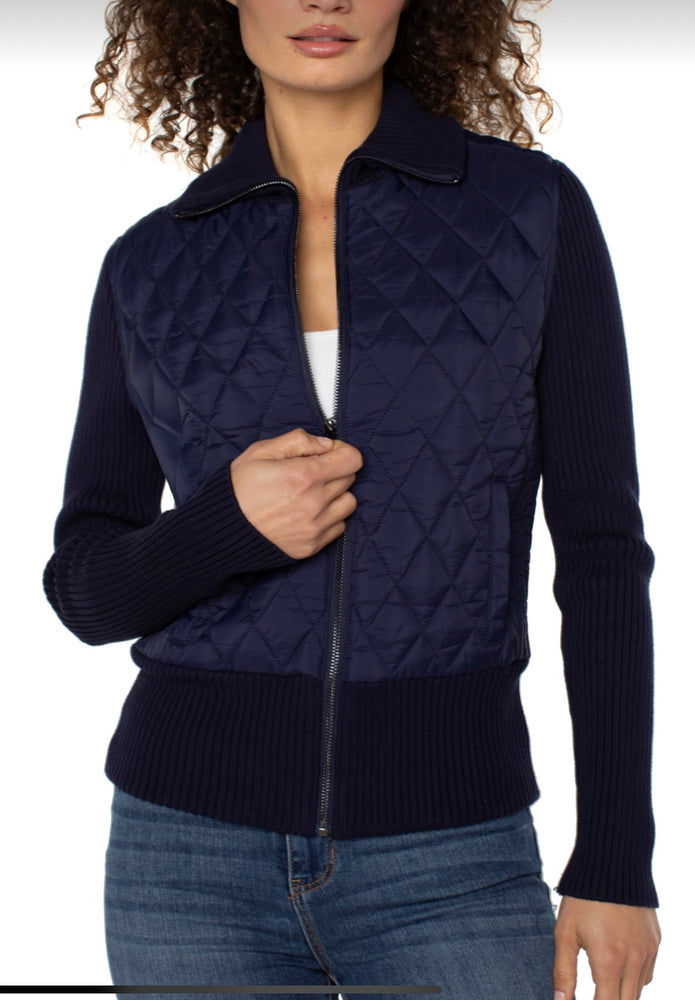 Quilted Sweater Jacket