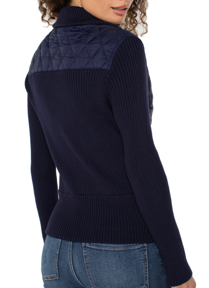 Quilted Sweater Jacket