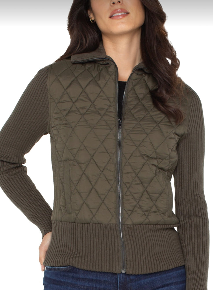 Quilted Sweater Jacket
