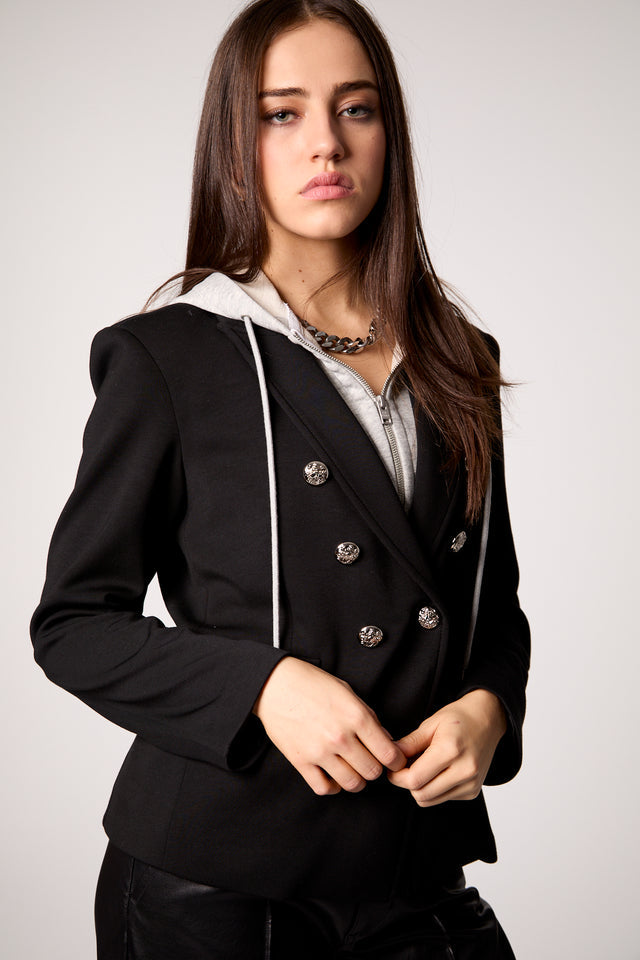 Blazer with Removable Hoody