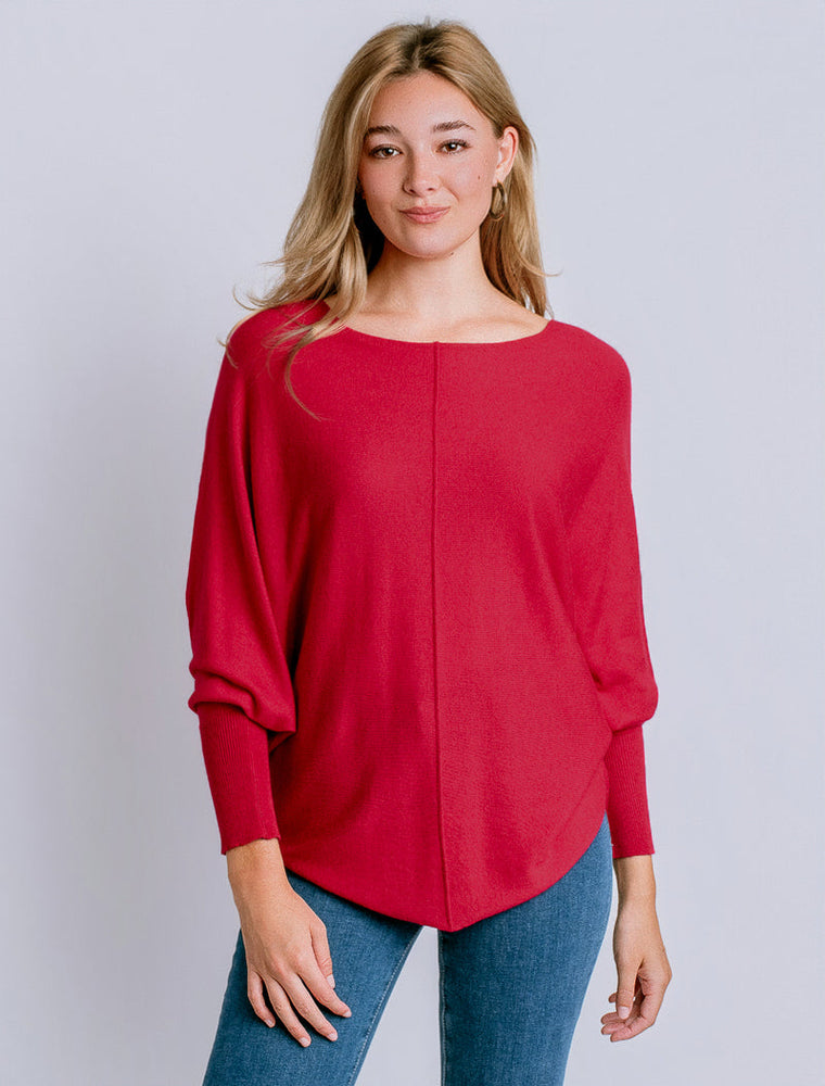 Ryu Lin Sweater Scarlet red