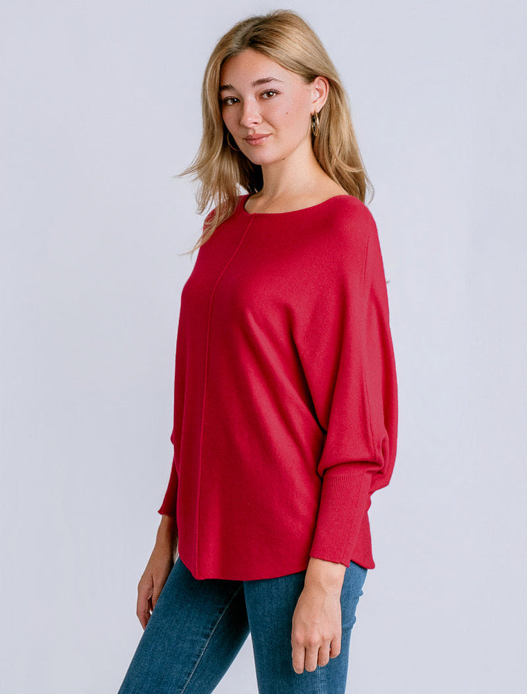 Ryu Lin Sweater Scarlet red